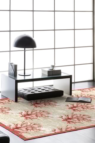 Tapis Bryon-417 - Gris et rouge