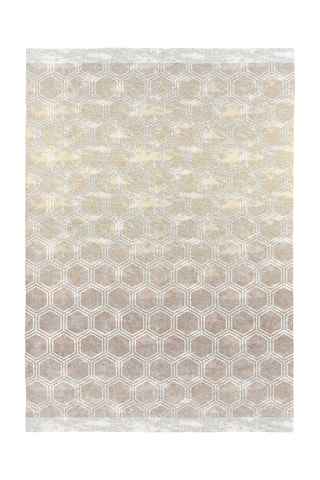Tapis Riga-417 - Gris et bleu foncé