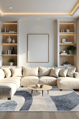 Tapis Woopamuk - Bleu clair