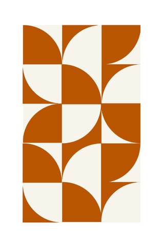 Tappeto Azulejo - Terracotta