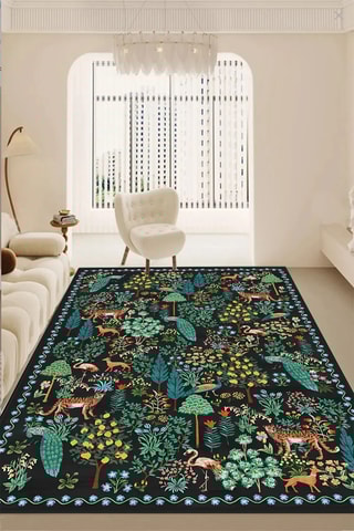 Tapis Forest - Noir