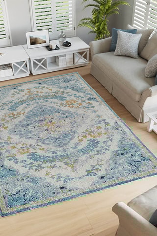 Tapis Woopamuk171 - Bleu