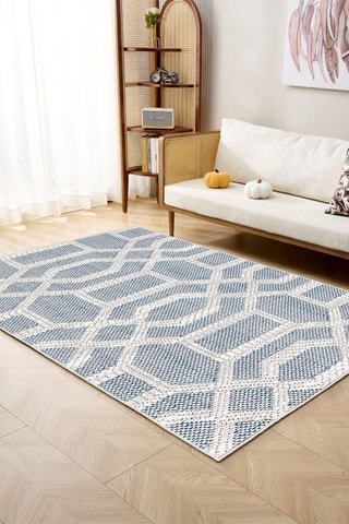 Tapis Woopamuk389 - Bleu