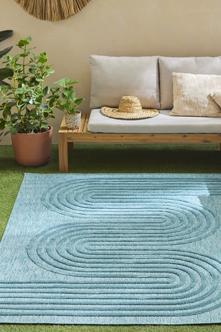 Tapis Santorini 987 - Turquoise - 240 x 340 cm