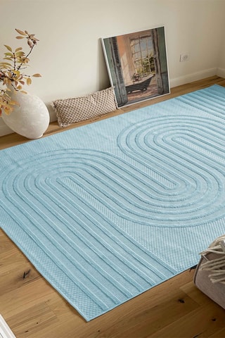 Tapis Santorini 987 - Turquoise - 240 x 340 cm