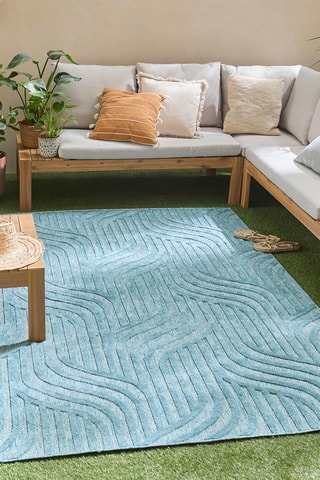 Tapis Santorini 989 - Turquoise - 240 x 340 cm