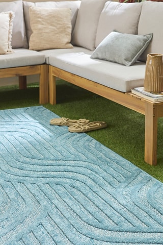 Tapis Santorini 989 - Turquoise - 240 x 340 cm