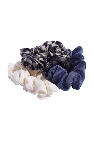 3 chouchous Beloved - Bleu marine et blanc