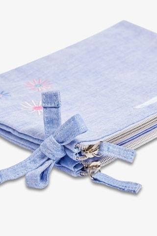 Pochette en lin My Lingerieag - Ciel