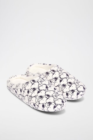 Pantoufles Snoopy Snoopy et les Peanuts Fethi - Blanc et noir