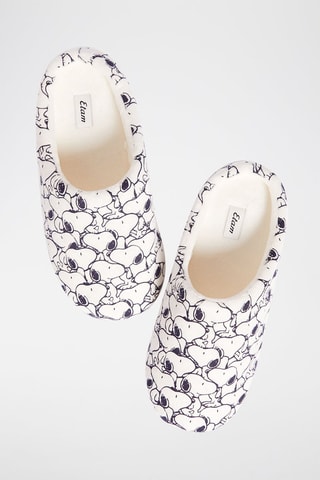 Pantoufles Snoopy Snoopy et les Peanuts Fethi - Blanc et noir