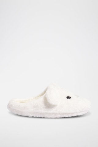 Chaussons à oreilles Glenda - Ecru