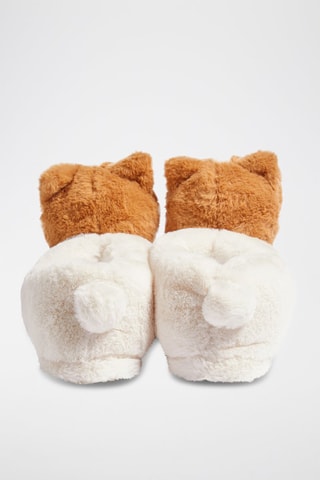 Pantoufles à oreilles Gabin - Ecru