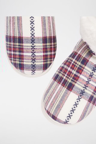 Pantoufles montantes fourrées Grino - Ecru