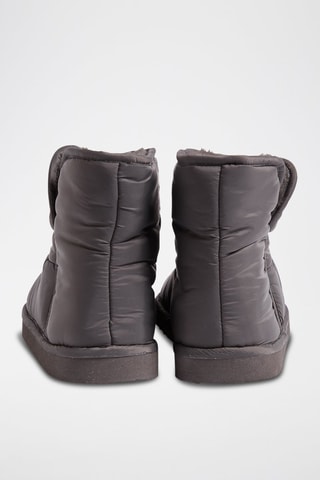 Pantoufles montantes fourrées Lalia - Anthracite