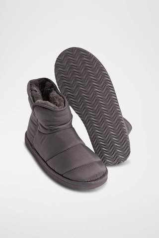 Pantoufles montantes fourrées Lalia - Anthracite