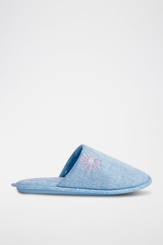 Pantoufles en lin Beline - Ecru