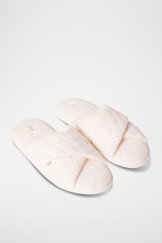 Pantoufles fourrées Jodia - Blanc