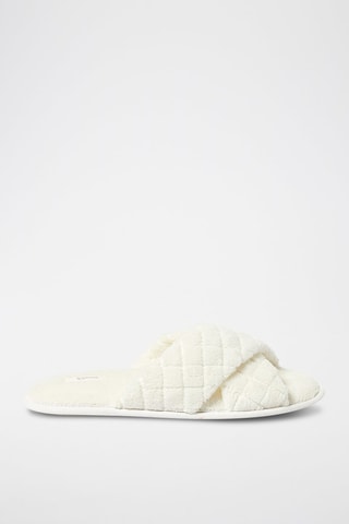 Pantoufles fourrées Jodia - Blanc