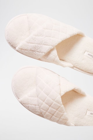 Pantoufles fourrées Jodia - Blanc