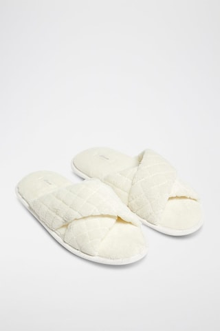 Pantoufles fourrées Jodia - Blanc