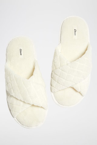 Pantoufles fourrées Jodia - Blanc