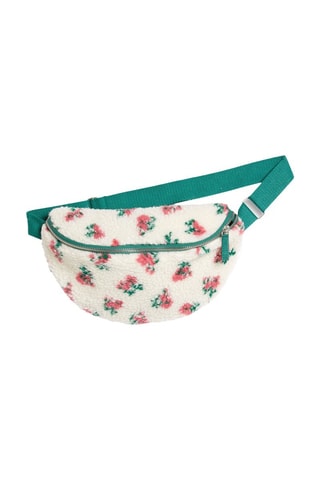 Sac banane Willencia - Ecru et vert foncé