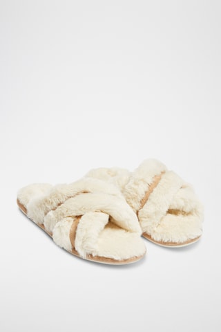 Pantoufles  - Be Loved -  Écru