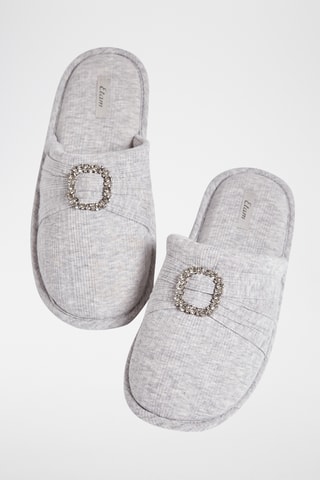 Pantoufles  - Essentiels Chic -  Gris