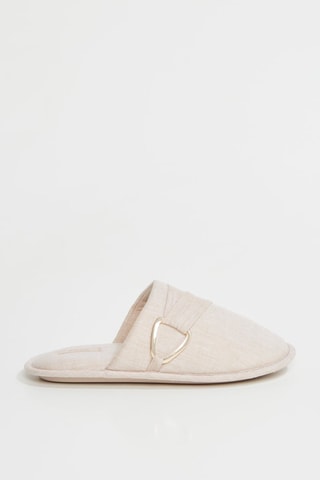 Mules en lin Sonny - Ecru