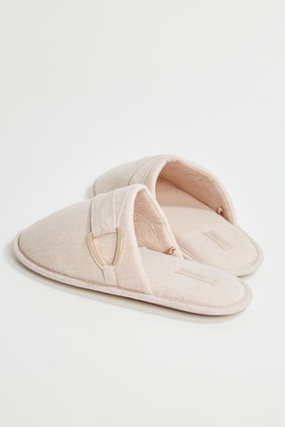 Mules en lin Sonny - Ecru