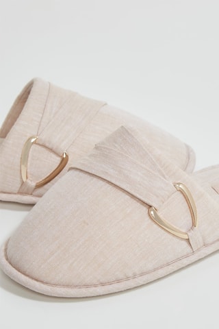 Mules en lin Sonny - Ecru