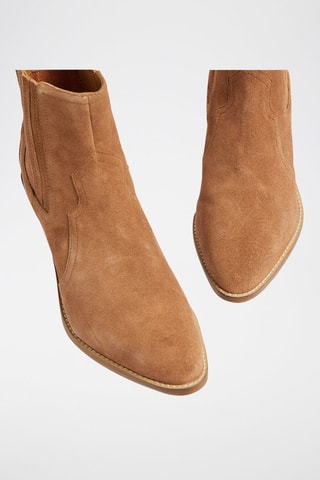 Bottines en nubuck Grace - Camel - Etam