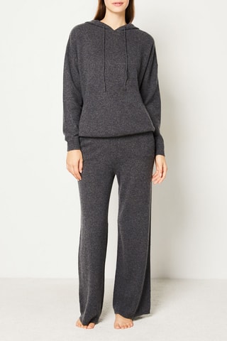 Pull en cachemire à capuche  - Warm Premium -  Anthracite