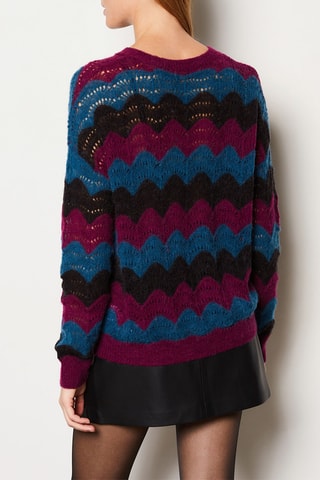 Pull en laine et alpaga Florinda - Bordeaux