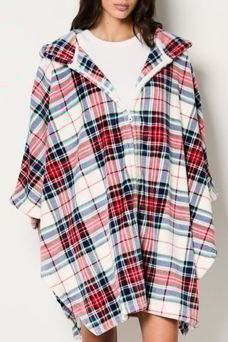 Poncho à capuche Grigor - Ecru