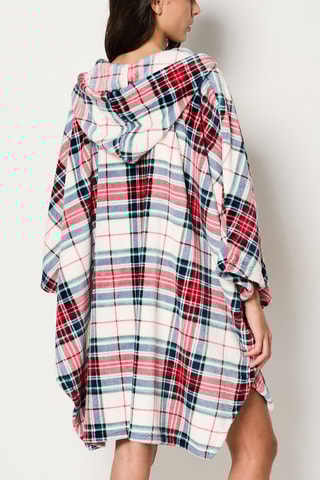 Poncho à capuche Grigor - Ecru