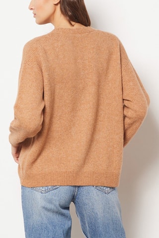 Gilet en laine et alpaga - Camel