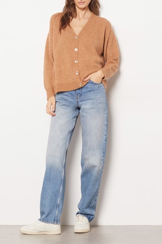 Gilet en laine et alpaga - Camel