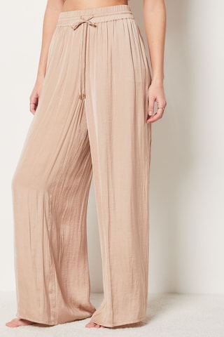 Pantalon taille haute - Beige