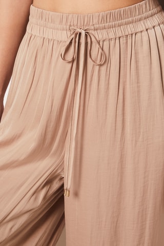 Pantalon taille haute - Beige