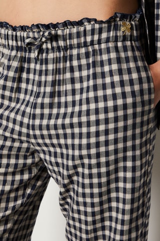 Pantalon Lindy - Bleu marine et blanc