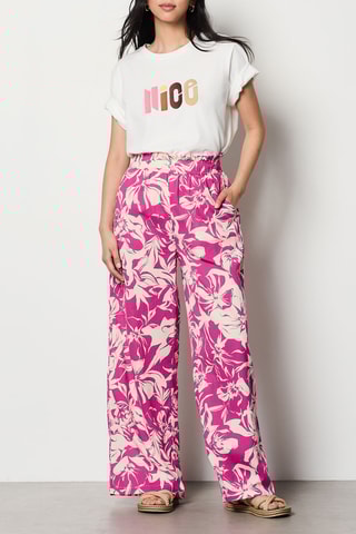 Pantalon Hakan - Rose et blanc