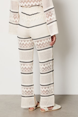 Pantalon Flynn - Ecru et noir