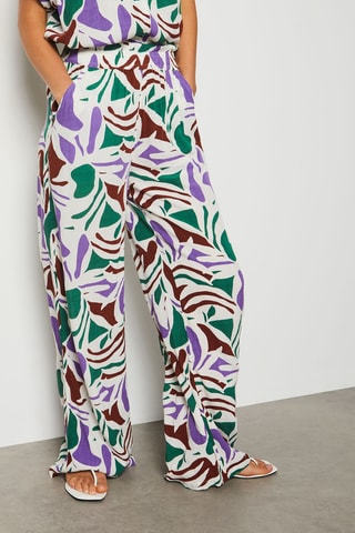 Pantalon Camelia - Blanc et vert