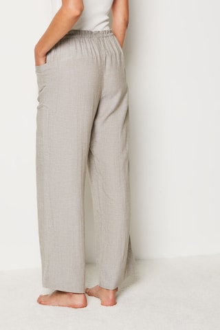 Pantalon en lin taille haute Sonny - Kaki