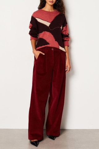 Pantalon en velours Mahe - Bordeaux