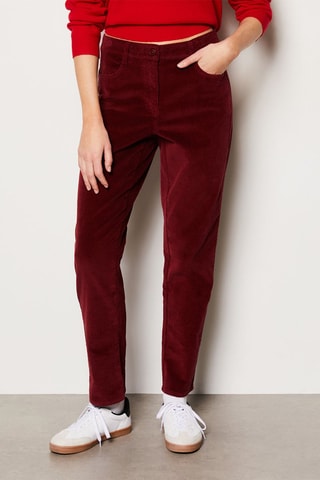 Pantalon en velours Enory - Bordeaux
