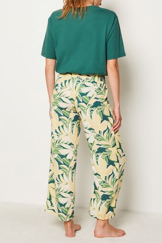 Pantalon - Vert et jaune - Etam