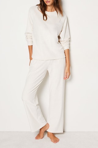 Pantalon en velours Galie - Ecru